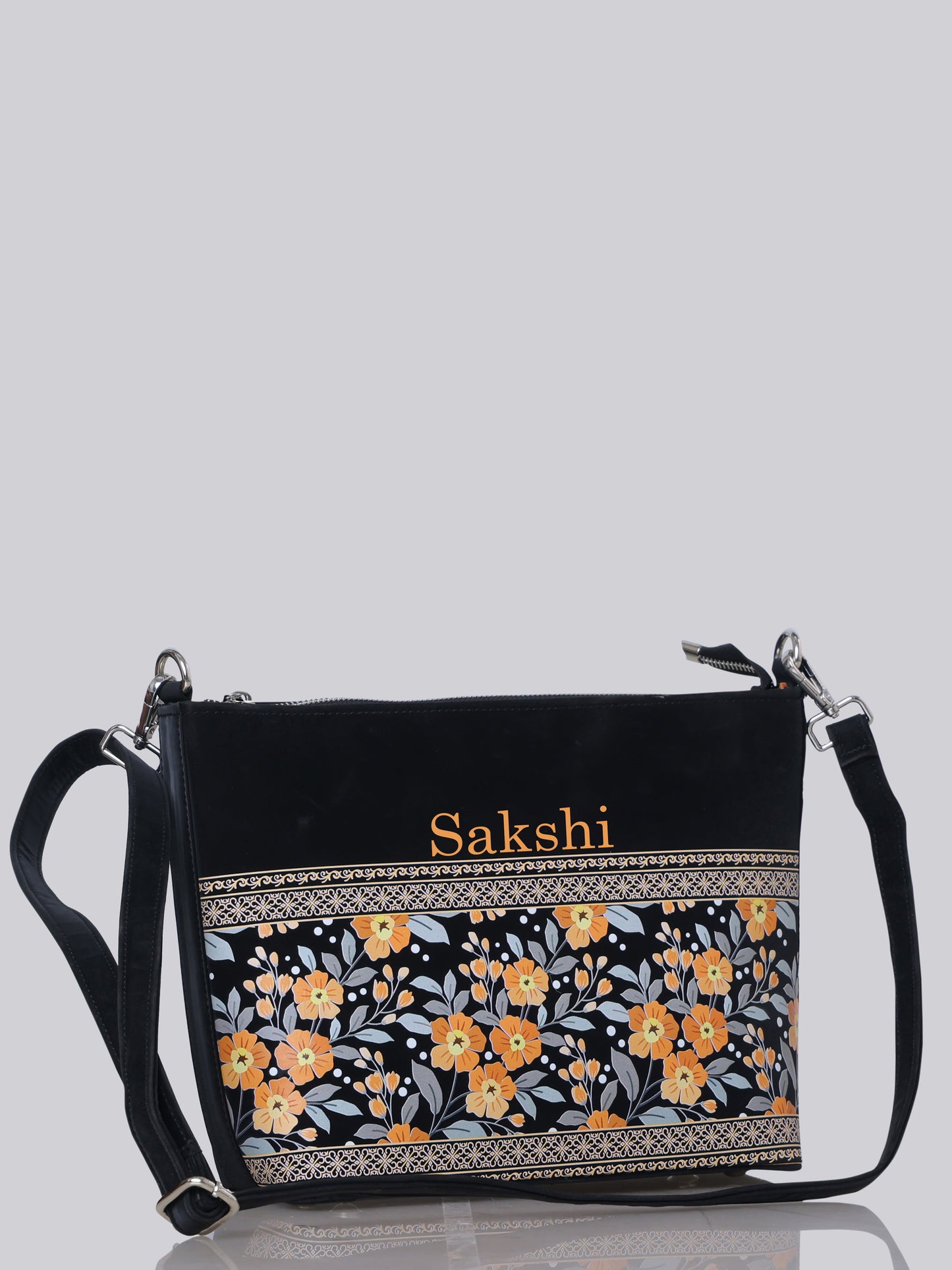 Golden Bloom Sling Bag