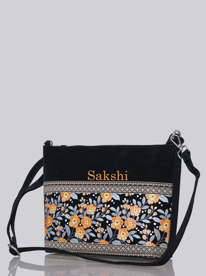 Golden Bloom Sling Bag