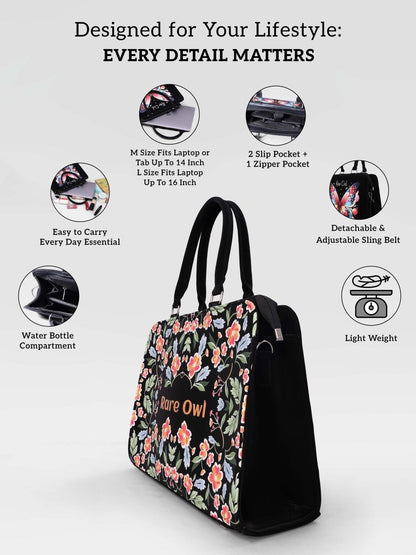 Blooming Art Customized Tote Bag for Women | Rare Canvas