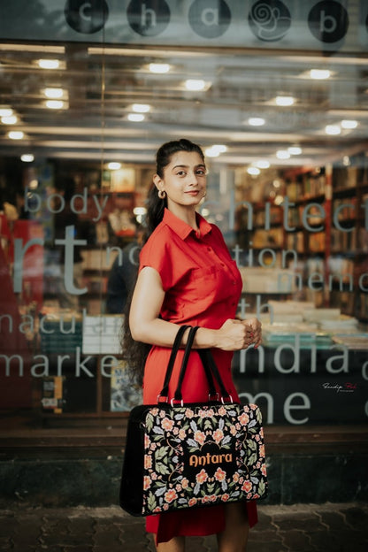 Blooming Art Customized Tote Bag for Women | Rare Canvas