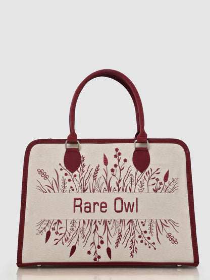 Botanic Bliss Customized Embroidery Tote Bag