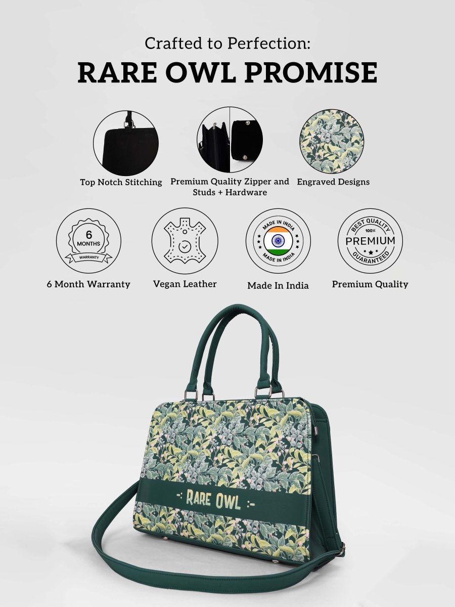 Botanical Grace Customized Tote Bag for Women | Rare Canvas