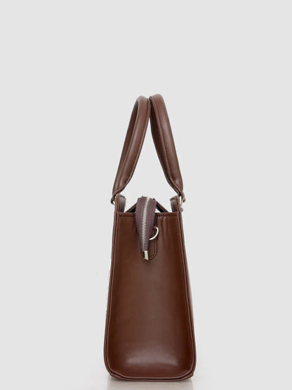 Brown Essence Customized Embroidery Tote Bag