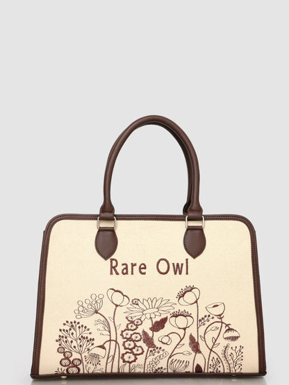 Brown Essence Customized Embroidery Tote Bag