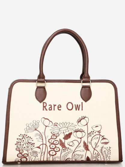 Brown Essence Customized Embroidery Tote Bag