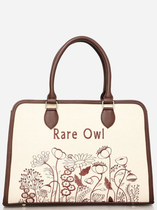 Brown Essence Customized Embroidery Tote Bag