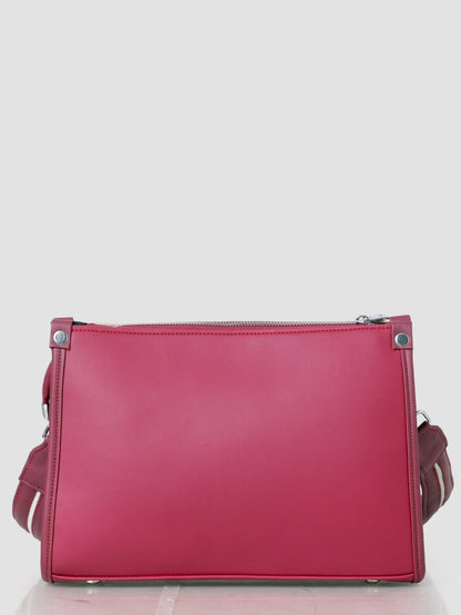 Crimson Bloom Curve Sling Bag