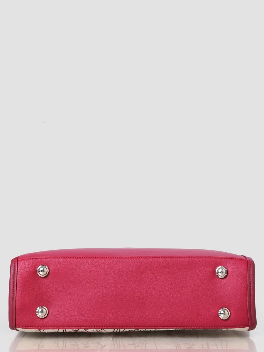 Crimson Bloom Curve Sling Bag