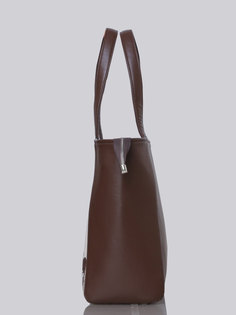 Deer Blossom Carryall Embroidered Tote