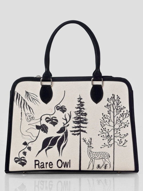 Forest Reverie Customized Embroidery Tote Bag