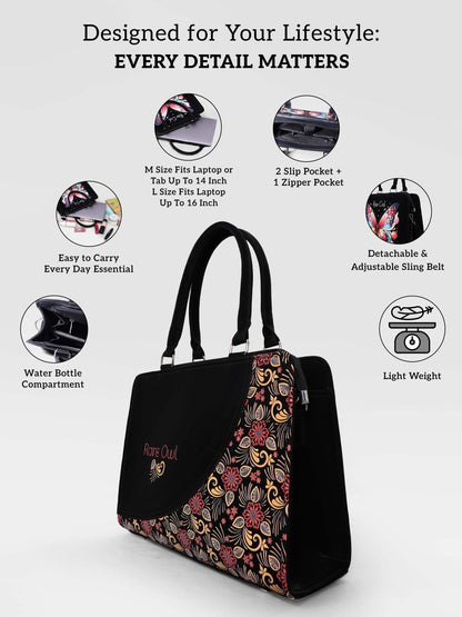 Henna Petals Customized Tote Bag for Women | Rare Curve