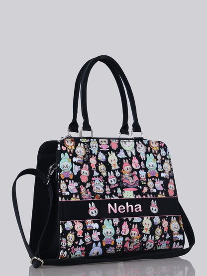 Labubu The Monster Customized Tote Bag for Women | Rare Canvas