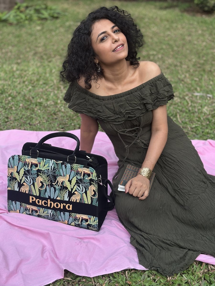 Leopard Luxe Customized Tote Bag for Women | Rare Canvas