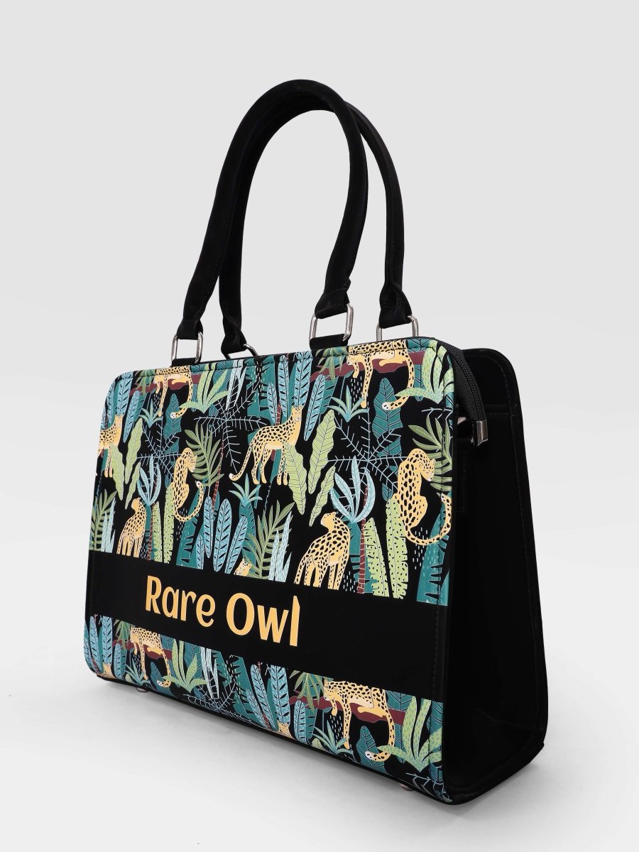 Leopard Luxe Customized Tote Bag for Women | Rare Canvas