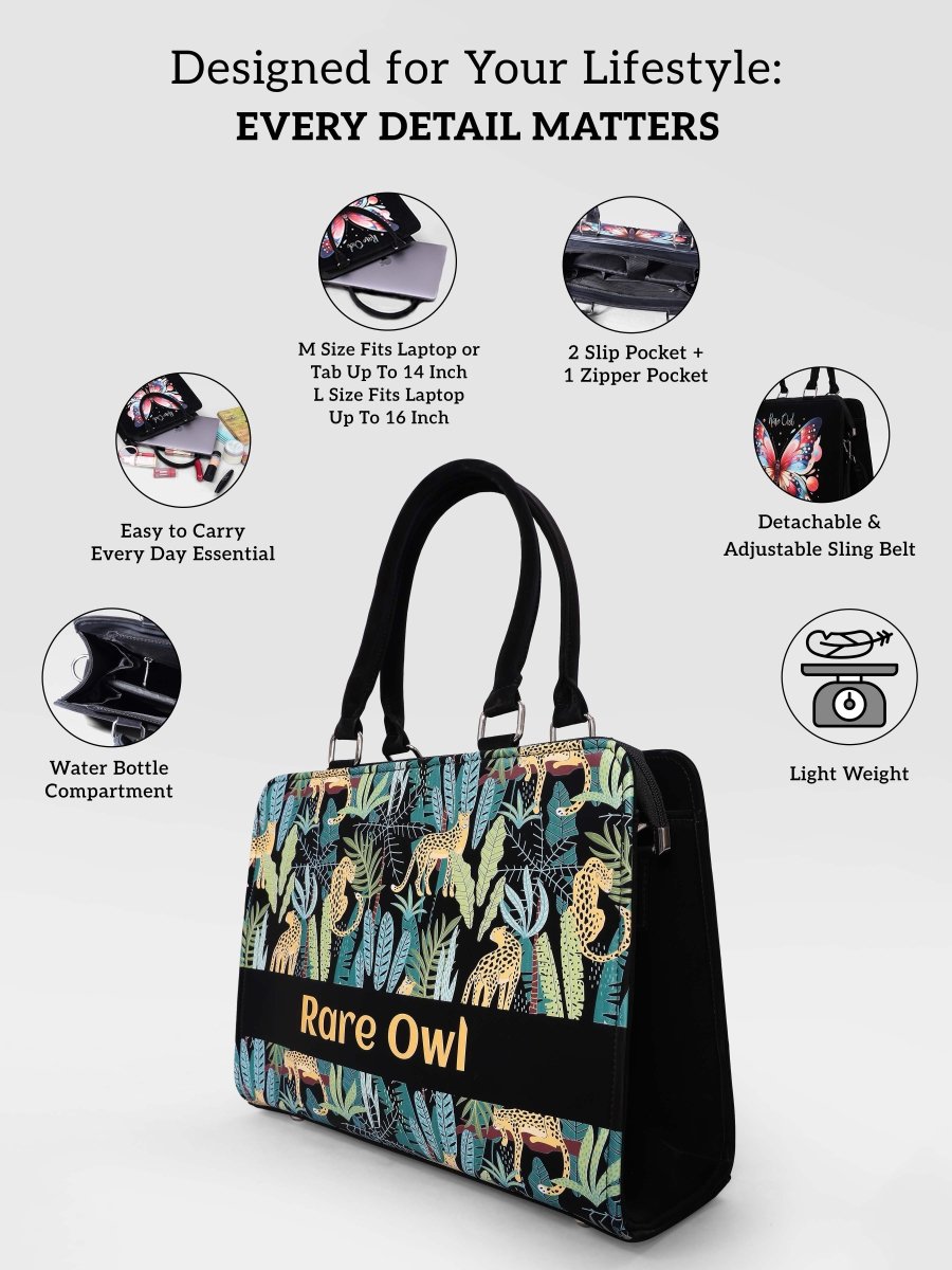 Leopard Luxe Customized Tote Bag for Women | Rare Canvas