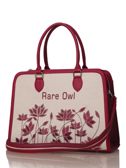 Luxe Lotus Customized Embroidery Tote Bag