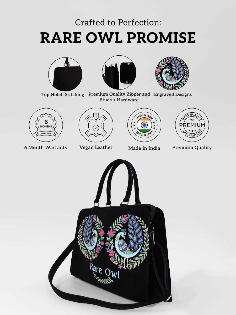 Majestic Peacock Customized Tote Bag for Women | Rare Minimal