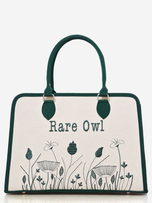 Meadow Bloom Customized Embroidery Tote Bag