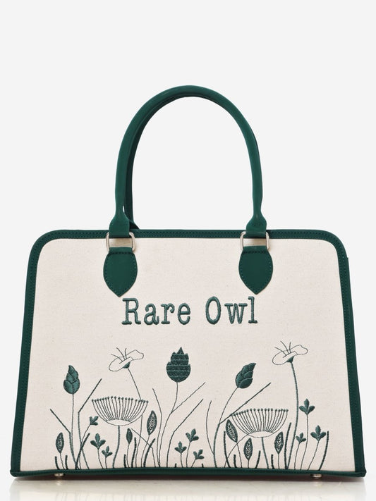 Meadow Bloom Customized Embroidery Tote Bag