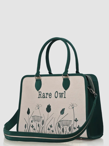 Meadow Bloom Customized Embroidery Tote Bag