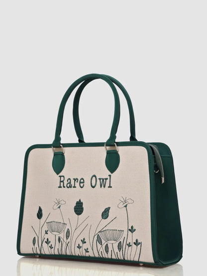 Meadow Bloom Customized Embroidery Tote Bag