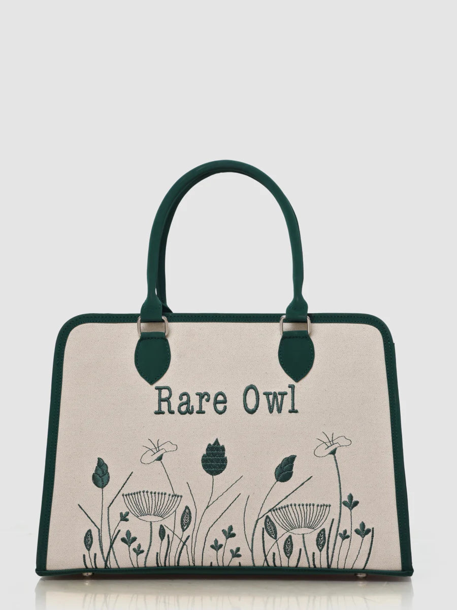 Meadow Bloom Customized Embroidery Tote Bag