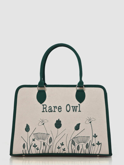 Meadow Bloom Customized Embroidery Tote Bag