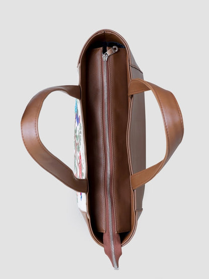 Morbagh Majesty Carryall Embroidered Tote