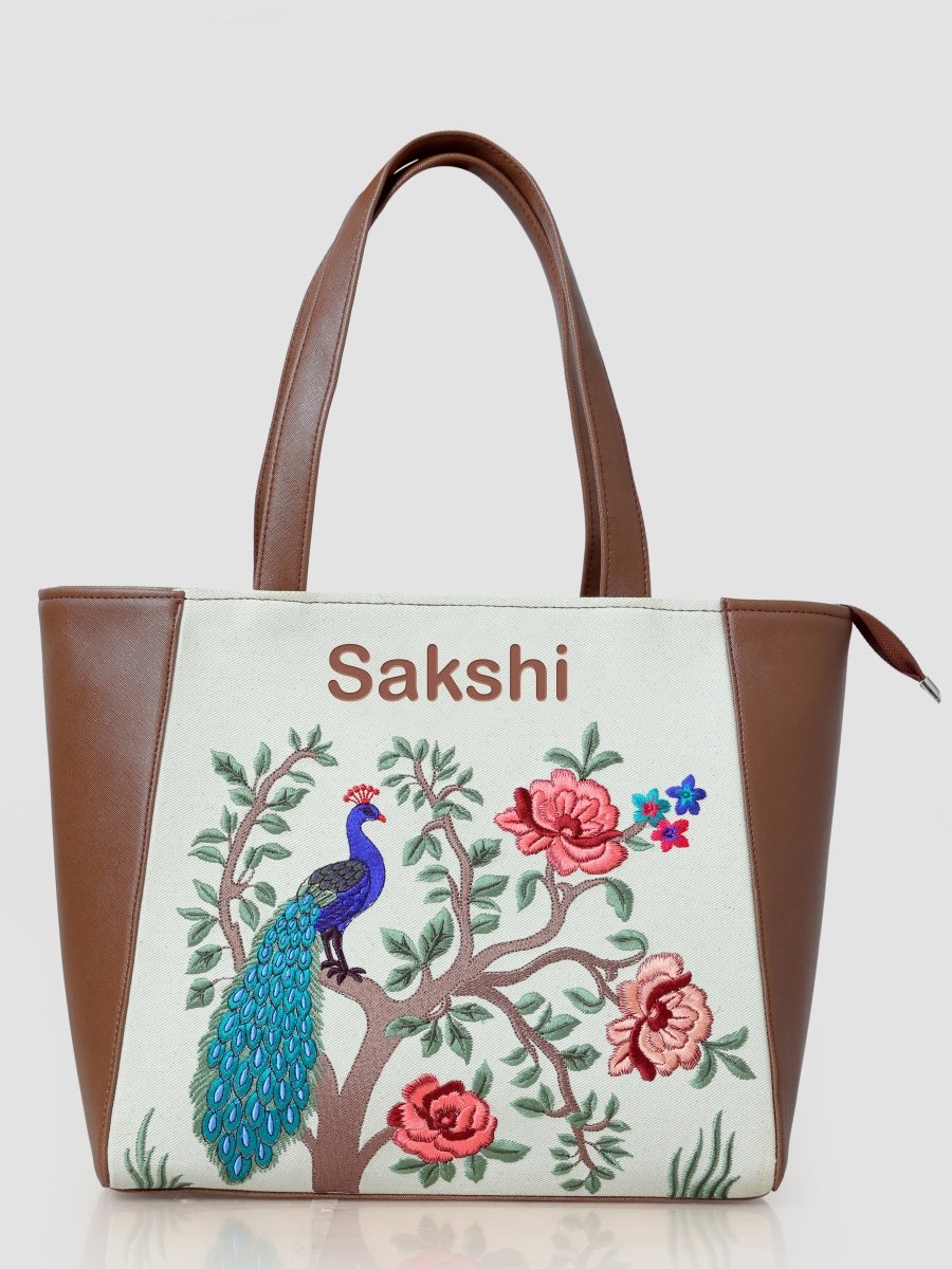 Morbagh Majesty Carryall Embroidered Tote
