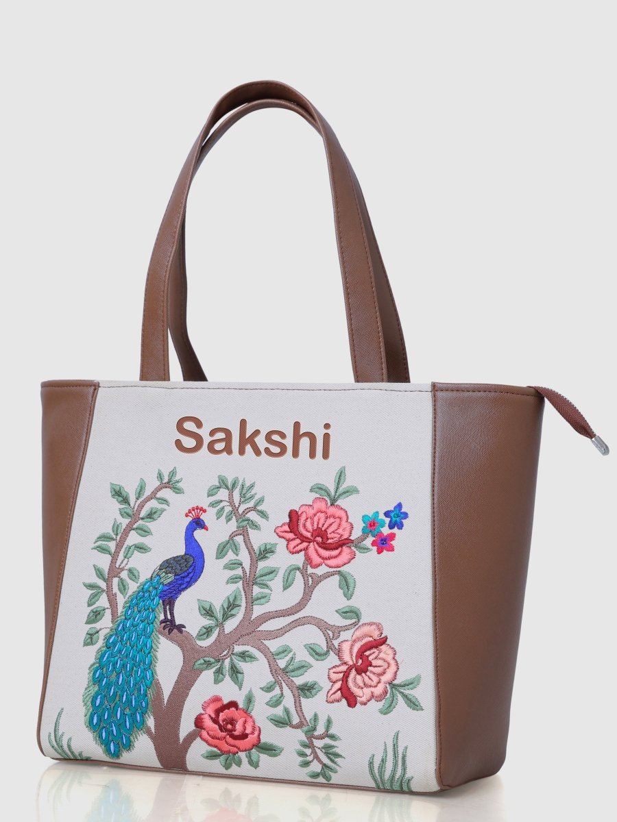 Morbagh Majesty Carryall Embroidered Tote