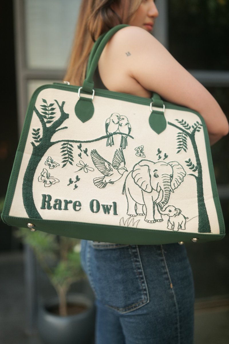 Nature’s Bond Customized Embroidery Tote Bag