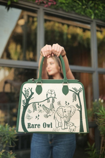 Nature’s Bond Customized Embroidery Tote Bag
