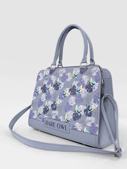 Parrot & Leaf Serenity Customized Tote Bag for Women | Rare Canvas