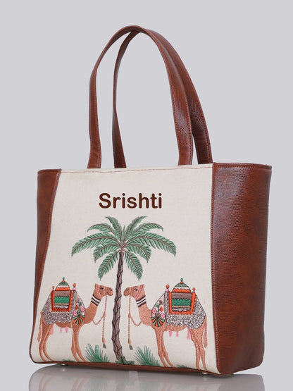 Royal Caravan Carryall Embroidered Tote