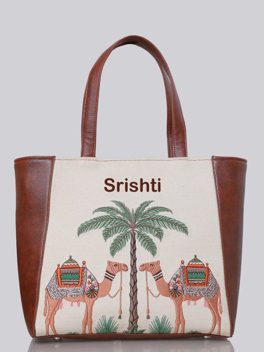 Royal Caravan Carryall Embroidered Tote