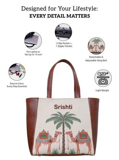 Royal Caravan Carryall Embroidered Tote