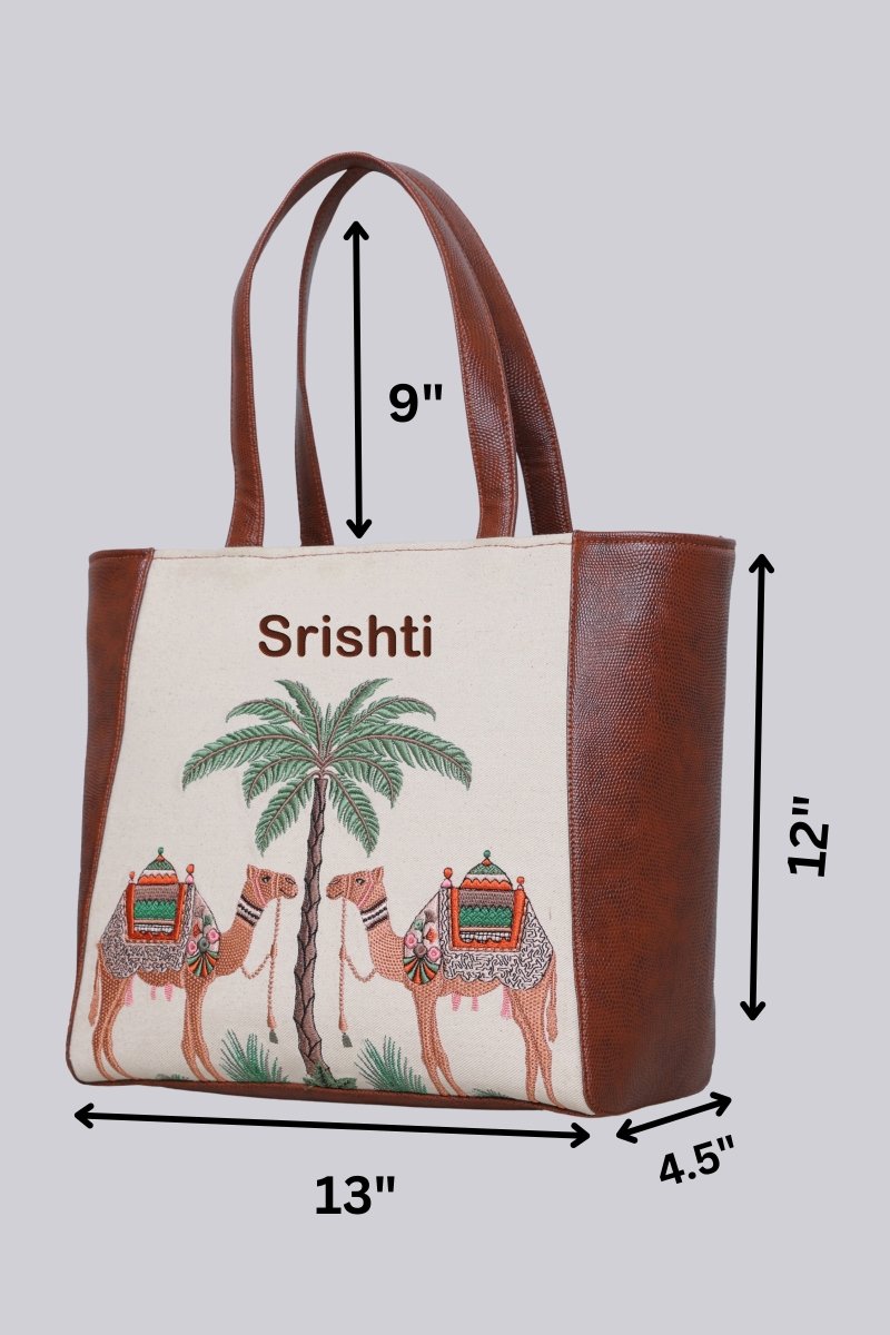 Royal Caravan Carryall Embroidered Tote