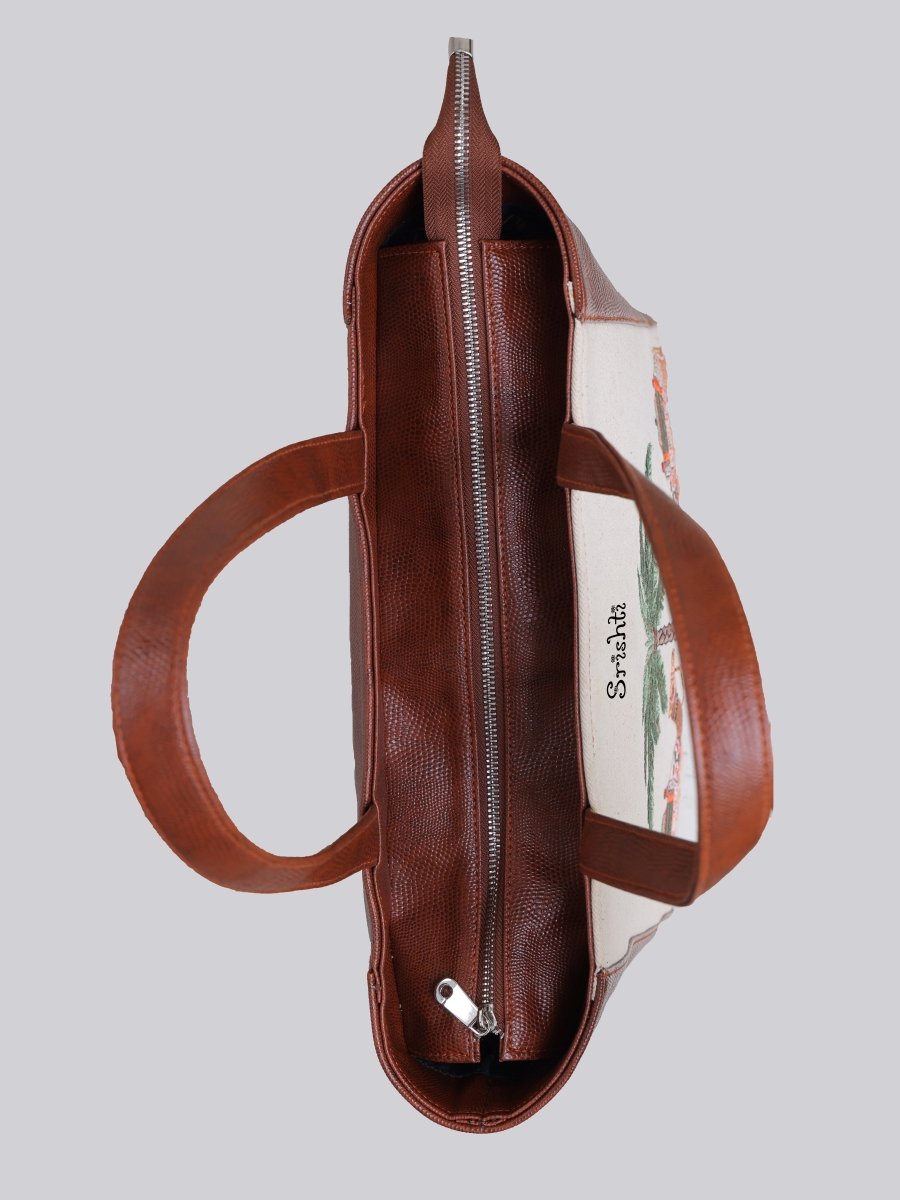 Royal Caravan Carryall Embroidered Tote