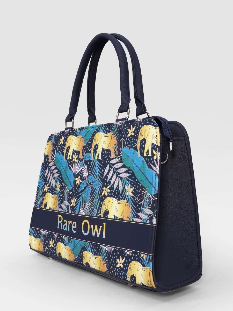 Royal Elephants Customized Tote Bag for Women | Rare Canvas
