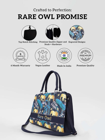Royal Elephants Customized Tote Bag for Women | Rare Canvas