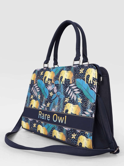 Royal Elephants Customized Tote Bag for Women | Rare Canvas