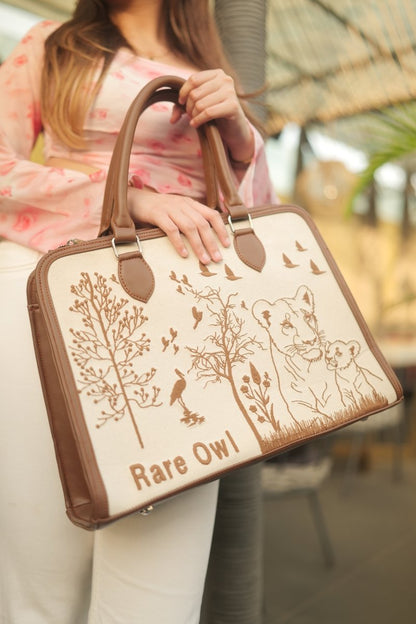 Savanna Majesty Customized Embroidery Tote Bag