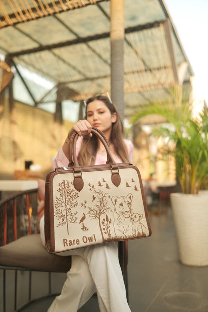 Savanna Majesty Customized Embroidery Tote Bag