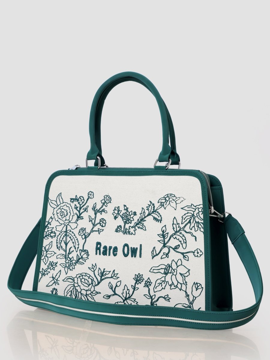 Verdant Grace Customized Embroidery Tote Bag