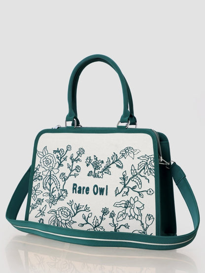 Verdant Grace Customized Embroidery Tote Bag