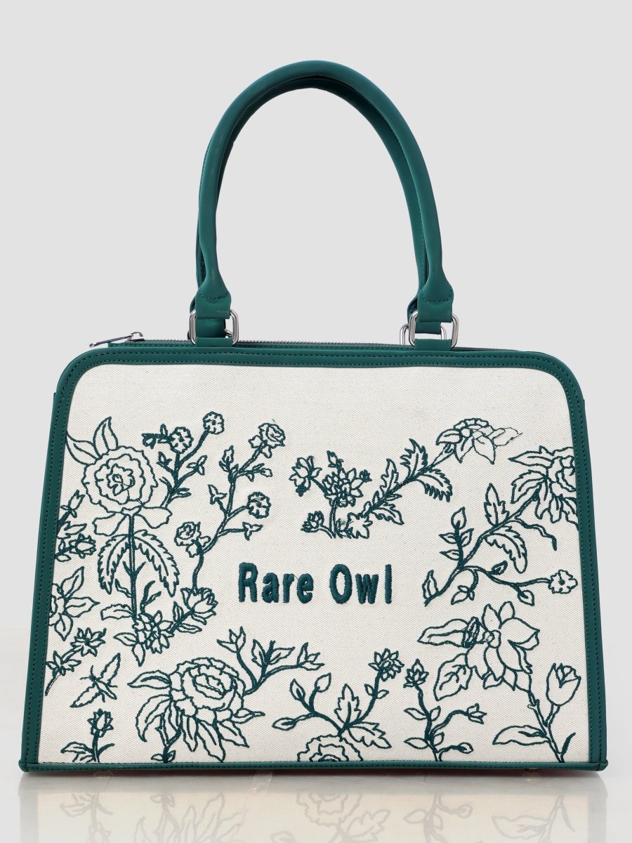 Verdant Grace Customized Embroidery Tote Bag