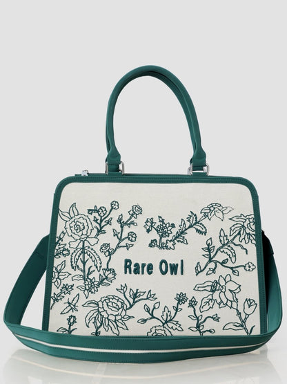 Verdant Grace Customized Embroidery Tote Bag