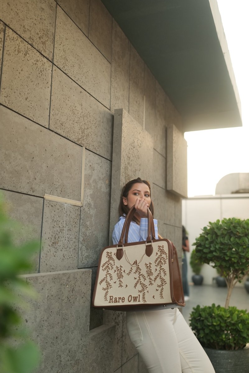 Whispering Vines Customized Embroidery Tote Bag