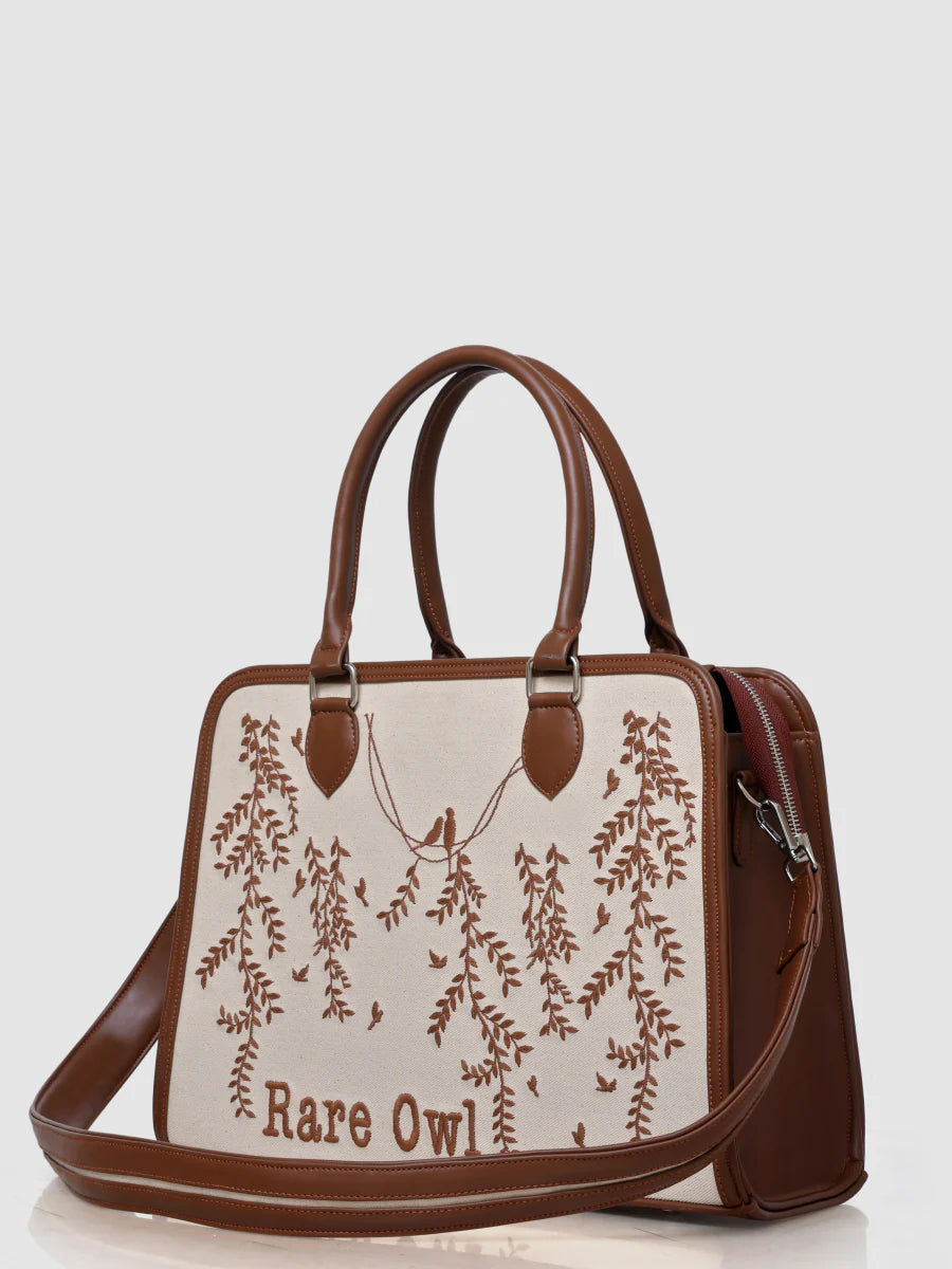 Whispering Vines Customized Embroidery Tote Bag