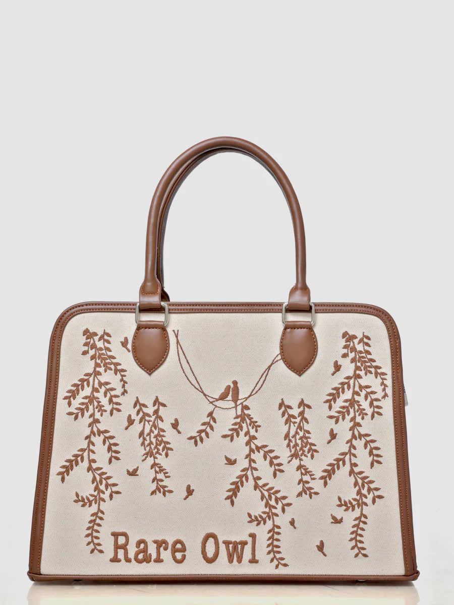 Whispering Vines Customized Embroidery Tote Bag